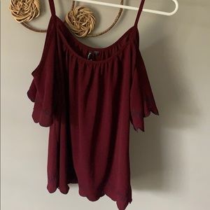 Cold shoulder blouse